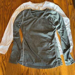 Generic brand long sleeve wicking undershirts.